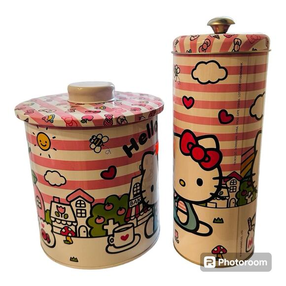 New Hello Kitty Snack and Straw Canisters - Picture 3 of 3